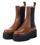Paris Texas - Leather platform Chelsea boots