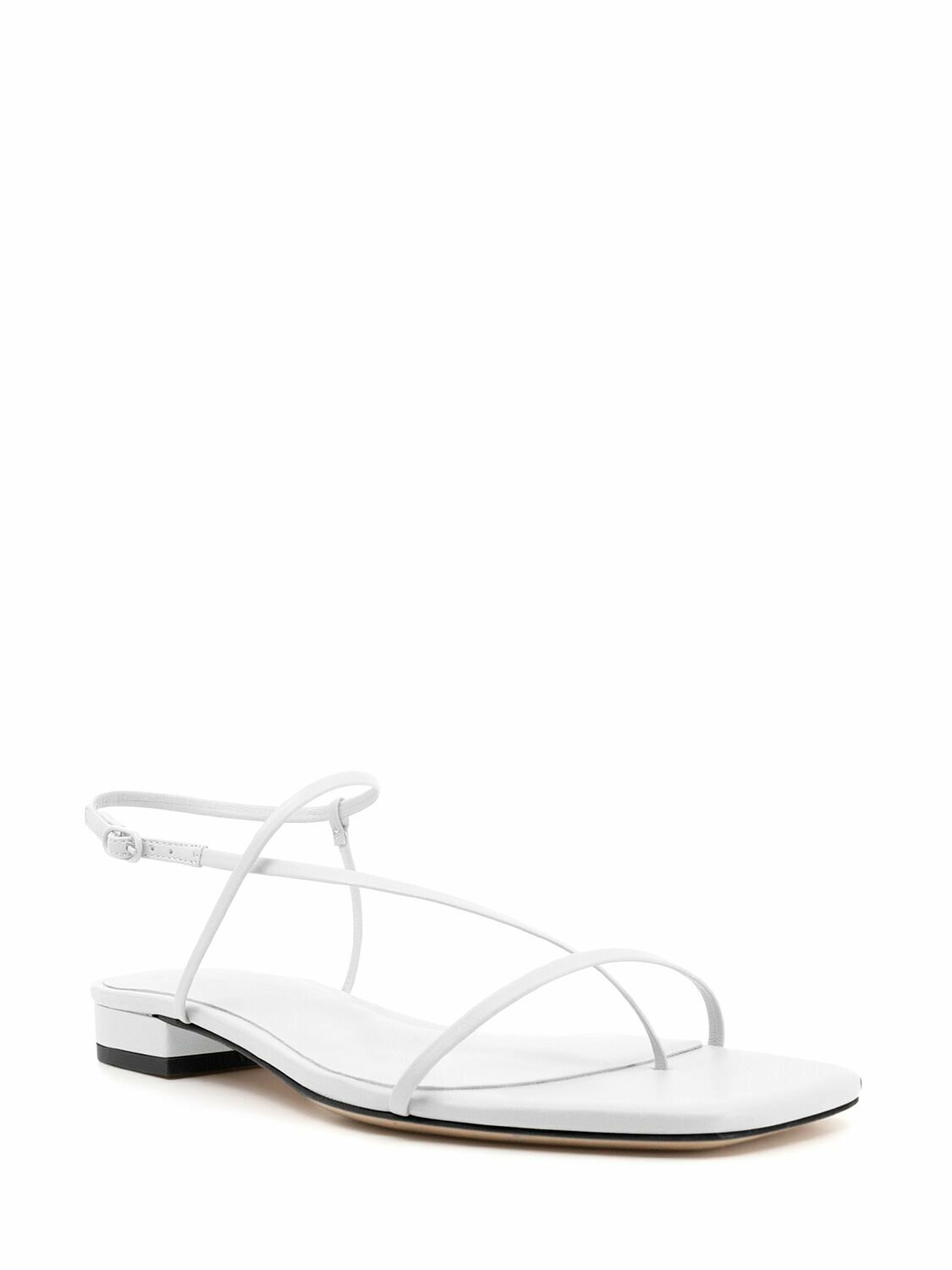 STUDIO AMELIA 10mm Cross Front Leather Flats