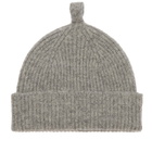 MHL by Margaret Howell Men's Simple Ribbed Beanie in School Grey 
