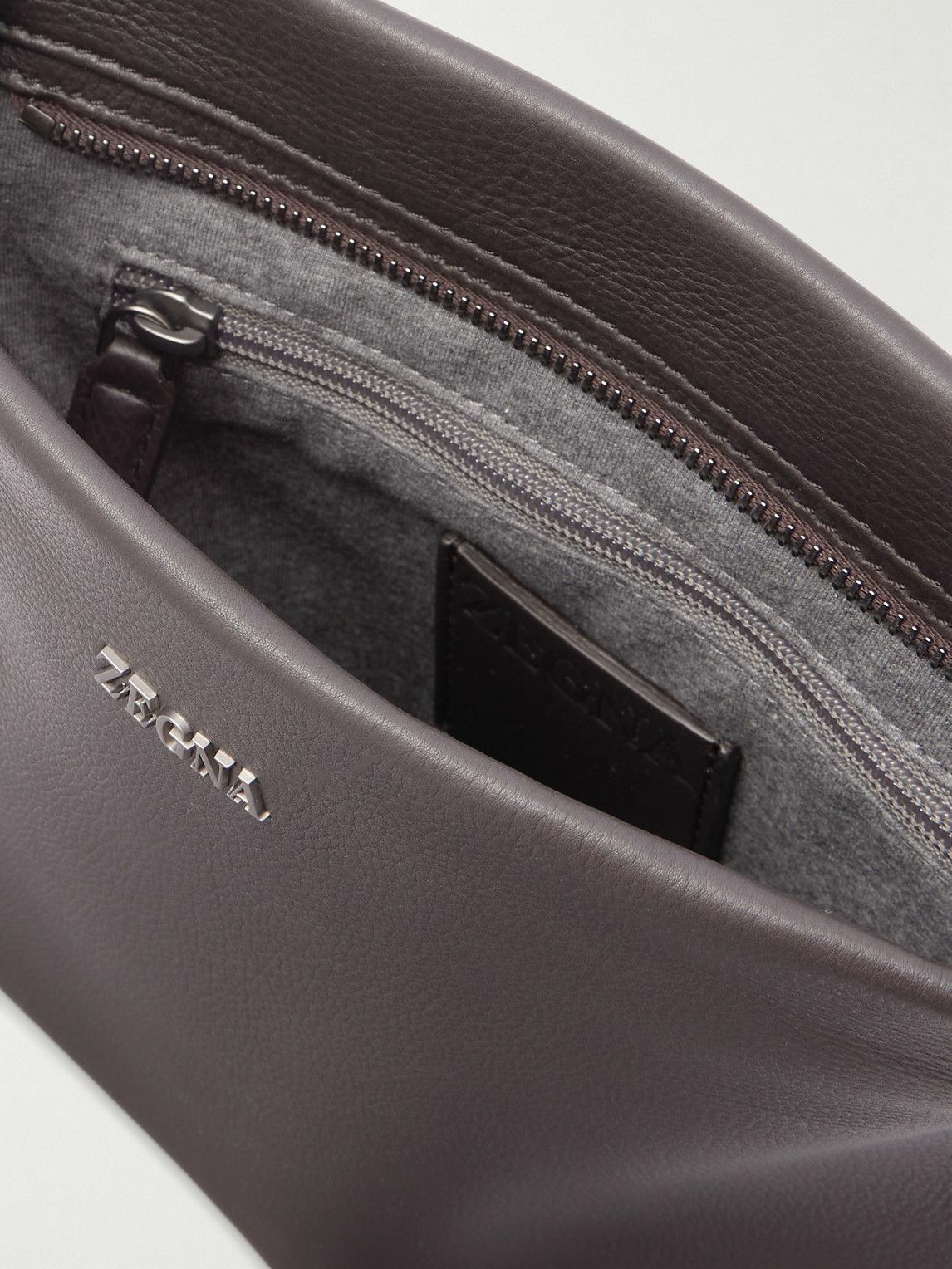 Zegna - SECONDSKIN Leather Messenger Bag