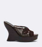 Magda Butrym Crochet wedge mules