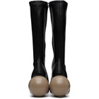YUME YUME Black & Beige Ball Tall Boots