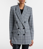 Isabel Marant Jevima Prince of Wales check wool-blend jacket