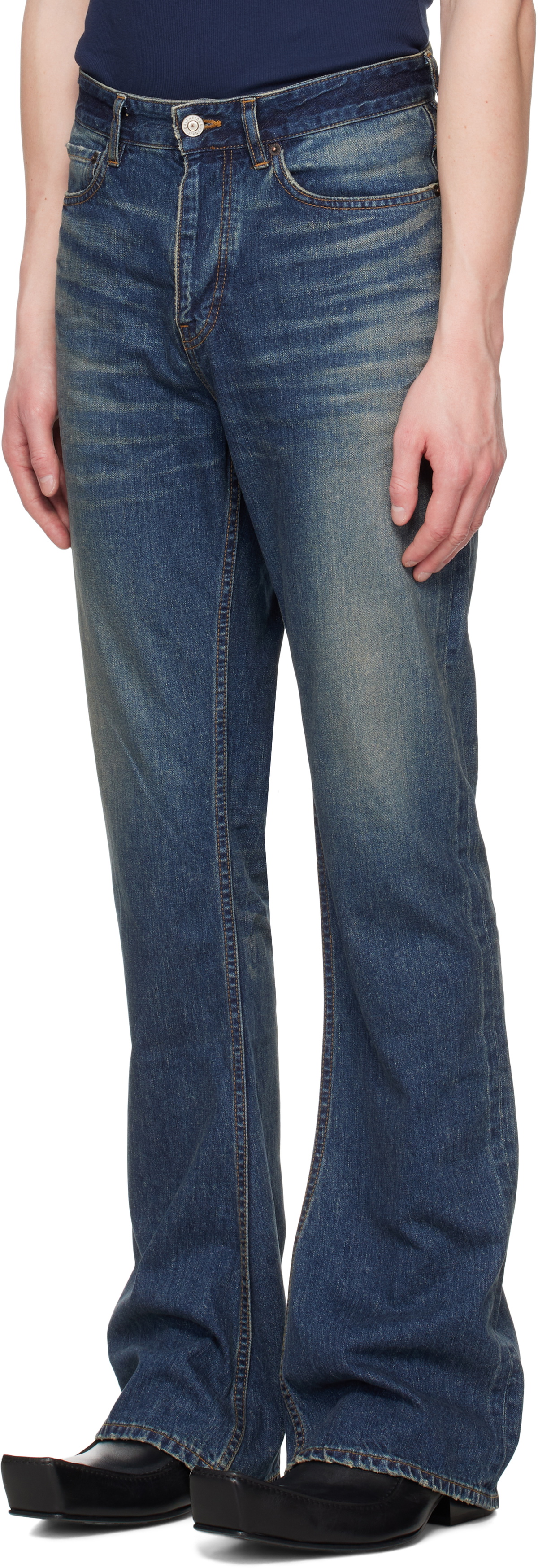 Balenciaga Blue Bootcut Jeans