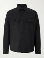 Zegna - Cotton-Blend Overshirt - Black