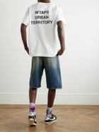 WTAPS - Logo-Print Appliquéd Cotton-Jersey T-Shirt - White