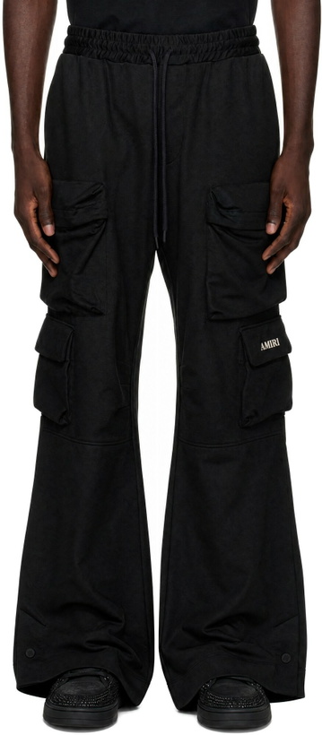 Photo: AMIRI Black Multi Pocket Cargo Pants