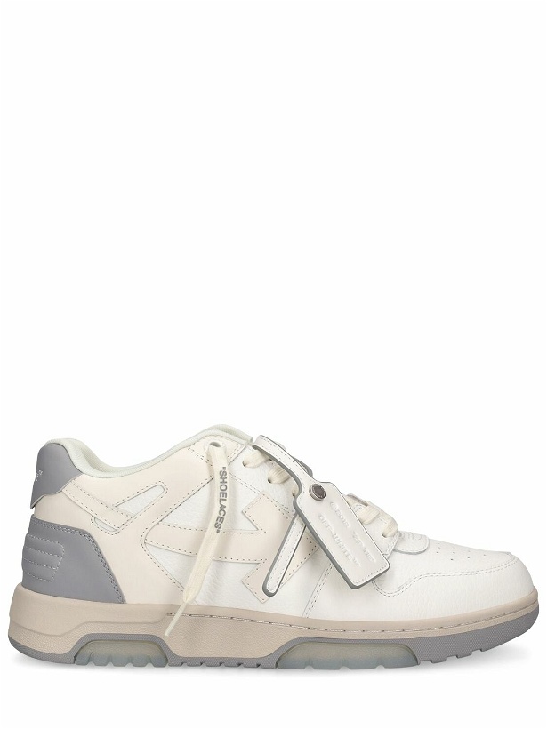 Photo: OFF-WHITE - Out Of Office Leather Sneakers