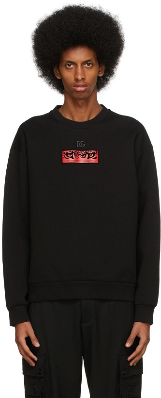 Photo: Dolce & Gabbana Black Logo Sweatshirt