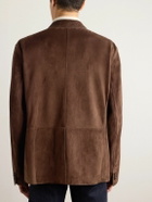 Ralph Lauren Purple label - Stewart Suede Blazer - Brown