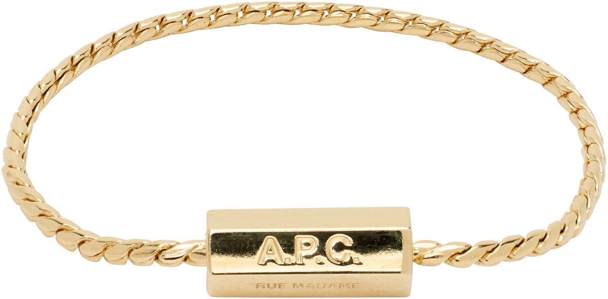 A.P.C. Gold Angle Bracelet