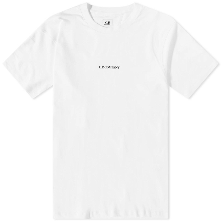 Photo: C.P. Company Men's Centre Logo T-Shirt in Gauze White