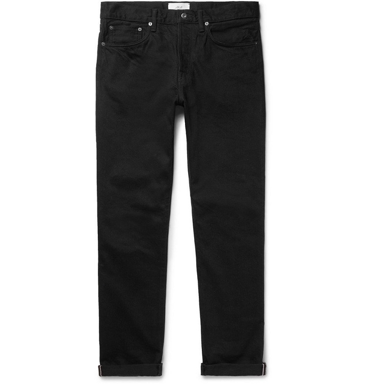 Photo: Mr P. - Slim-Fit Selvedge Denim Jeans - Men - Black