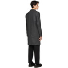 AMI Alexandre Mattiussi Grey Wool Two Buttons Coat