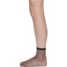 Wolford Black Fishnet Short Socks