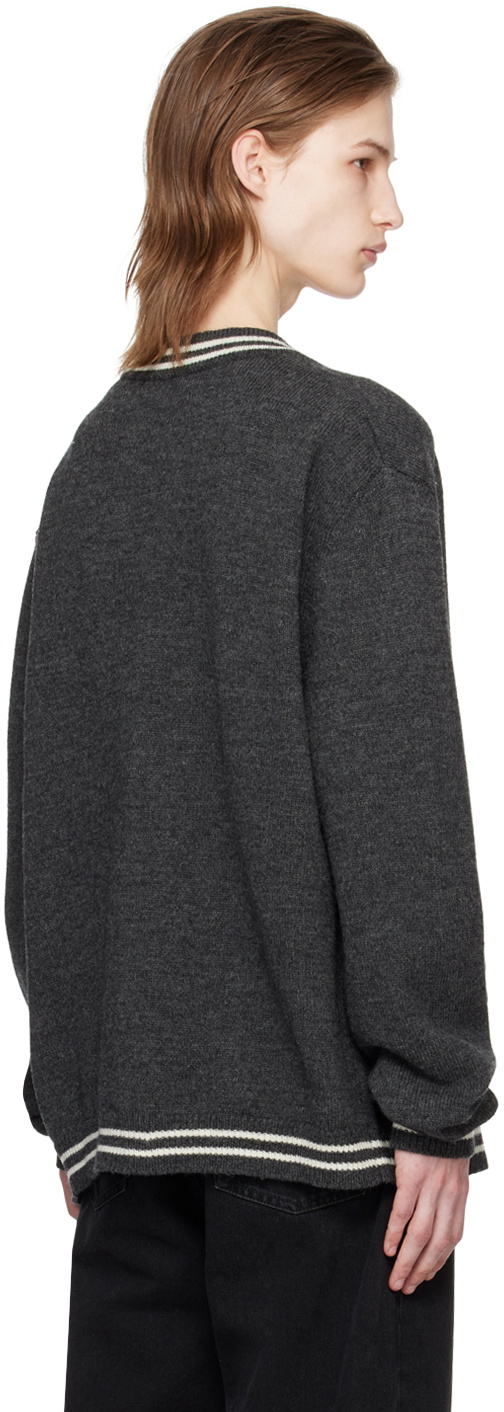 AMBUSH Gray 'A' Patch Cardigan