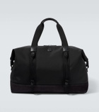 Moncler Leather-trimmed canvas duffel bag