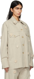 Song for the Mute Beige Daisy Jacket