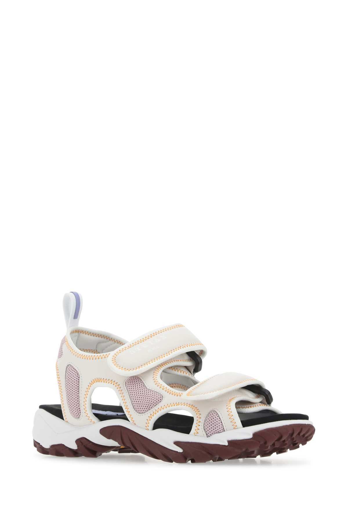 McQ Alexander McQueen Multicolor Fabric S10 Striae Sandals
