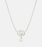 Gucci Interlocking G embellished pendant necklace