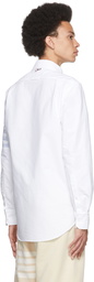 Thom Browne White 4-Bar Straight Fit Shirt