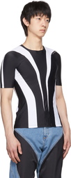 Mugler Black & White Body Shaping Top