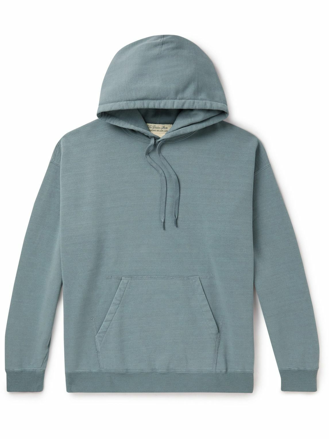 Photo: Remi Relief - D. Sax Cotton-Blend Jersey Hoodie - Blue