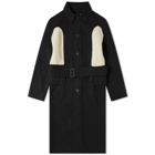 JW Anderson Knitted Insert Wool Coat