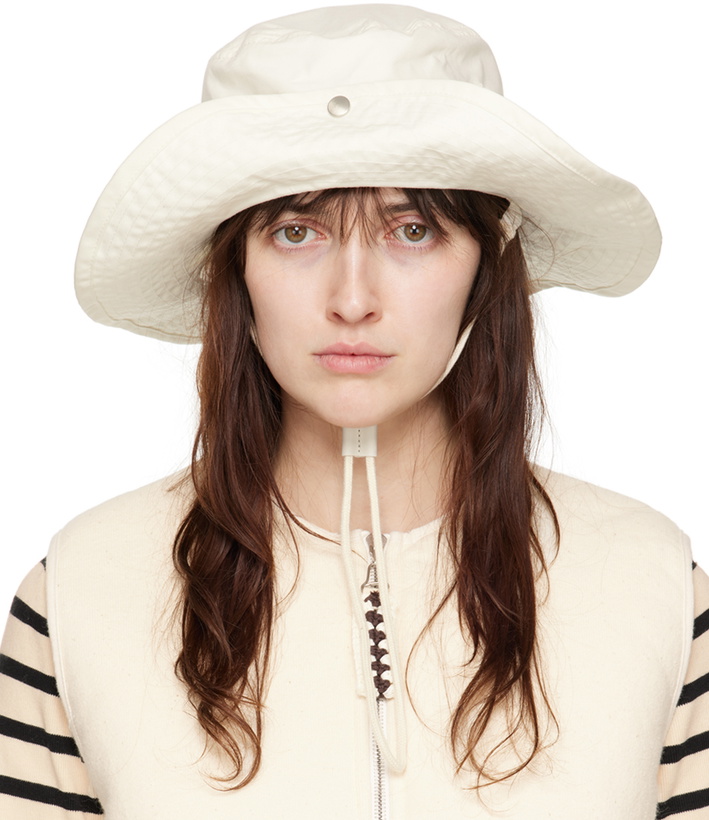 Photo: Jil Sander Off-White Bucket Beach Hat