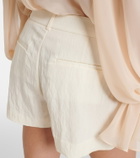 Blumarine Appliqué gabardine shorts
