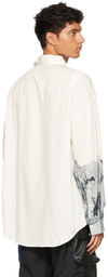 Feng Chen Wang White Printed Shirt