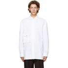 Bottega Veneta White Gabardine Studded Shirt