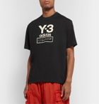 Y-3 - Logo-Print Cotton-Jersey T-Shirt - Black