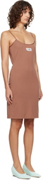 MM6 Maison Margiela Tan Cotton Minidress