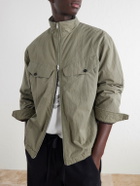 SECOND / LAYER - Vet Cotton-Blend Ripstop Jacket - Green