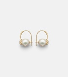 Sydney Evan 14kt gold (585/1000) earrings with pearls and diamonds
