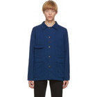 Blue Blue Japan Indigo Yarn-Dyed Railroad Worker Jacket