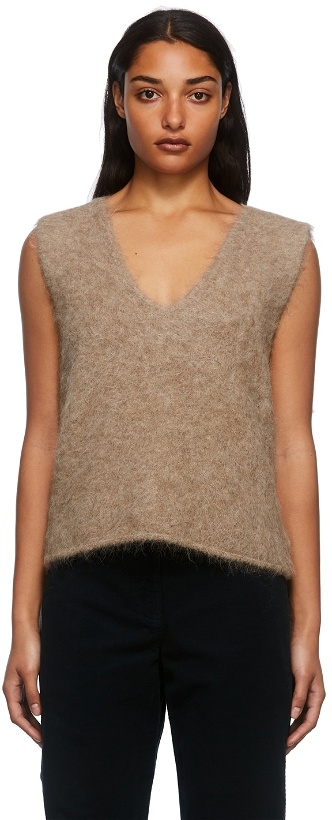 Photo: Arch The Brown Cropped Knit Vest