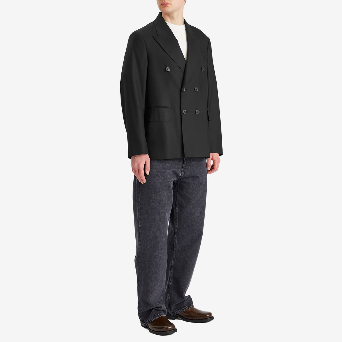 Our Legacy Men's Unconstructed Blazer in Black Panama Wool