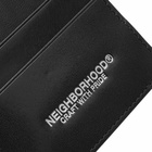 Neighborhood Men's Leather Cardcase in Black