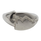 SWEETLIMEJUICE Silver Split Signet Ring