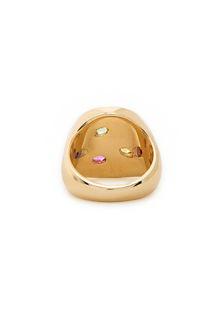 Bleue Burnham Chloroplast 9kt Gold Signet Ring