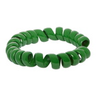 Bottega Veneta Green Coiled Cuff Bracelet