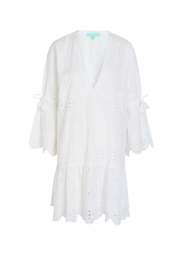 Photo: Melissa Odabash May Embroidered Cotton Mini Dress White