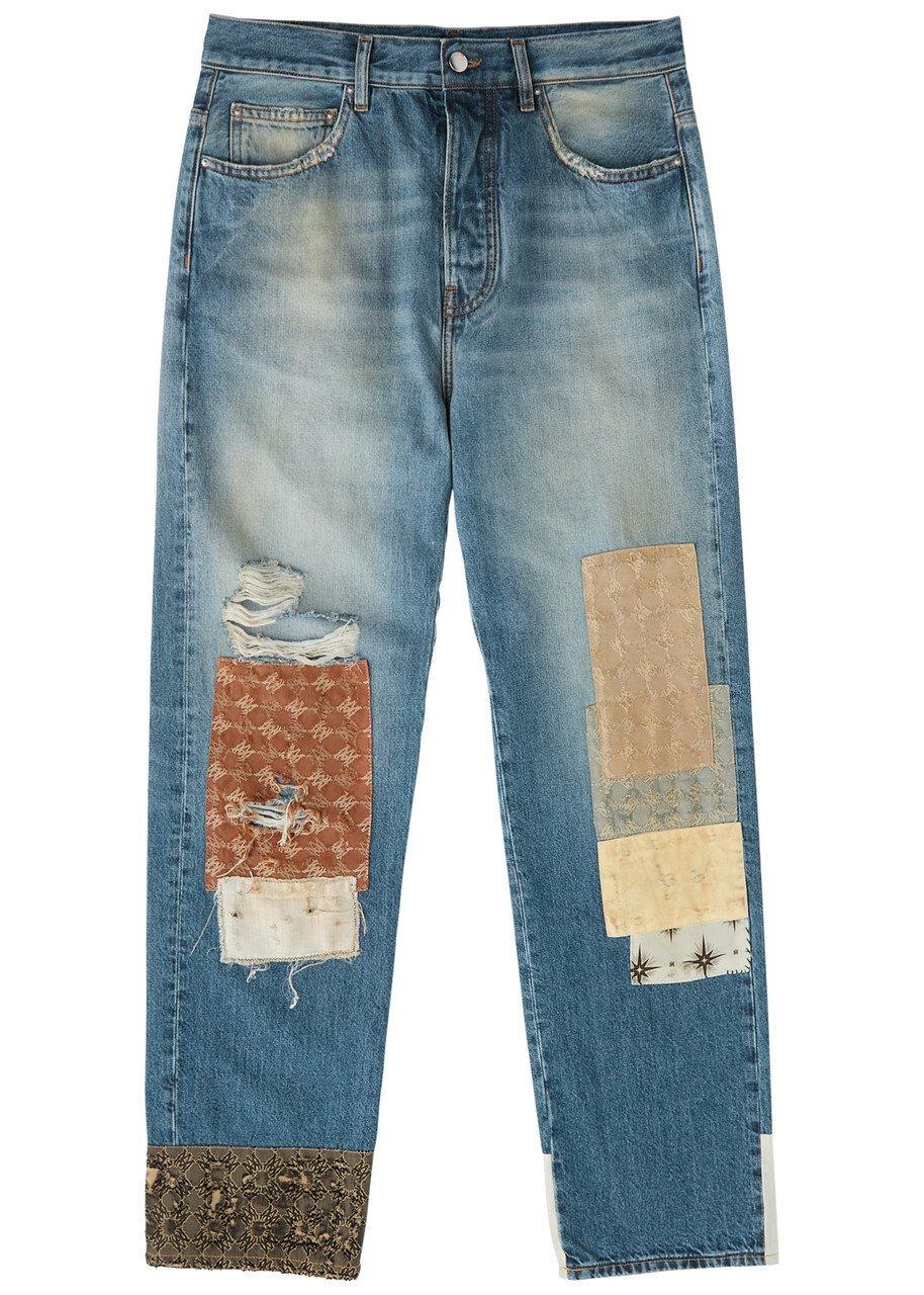 Waxed Ma Quad Printed Interior Jeans