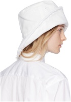 Comme des Garçons Shirt White Garment Boiled Beach Hat