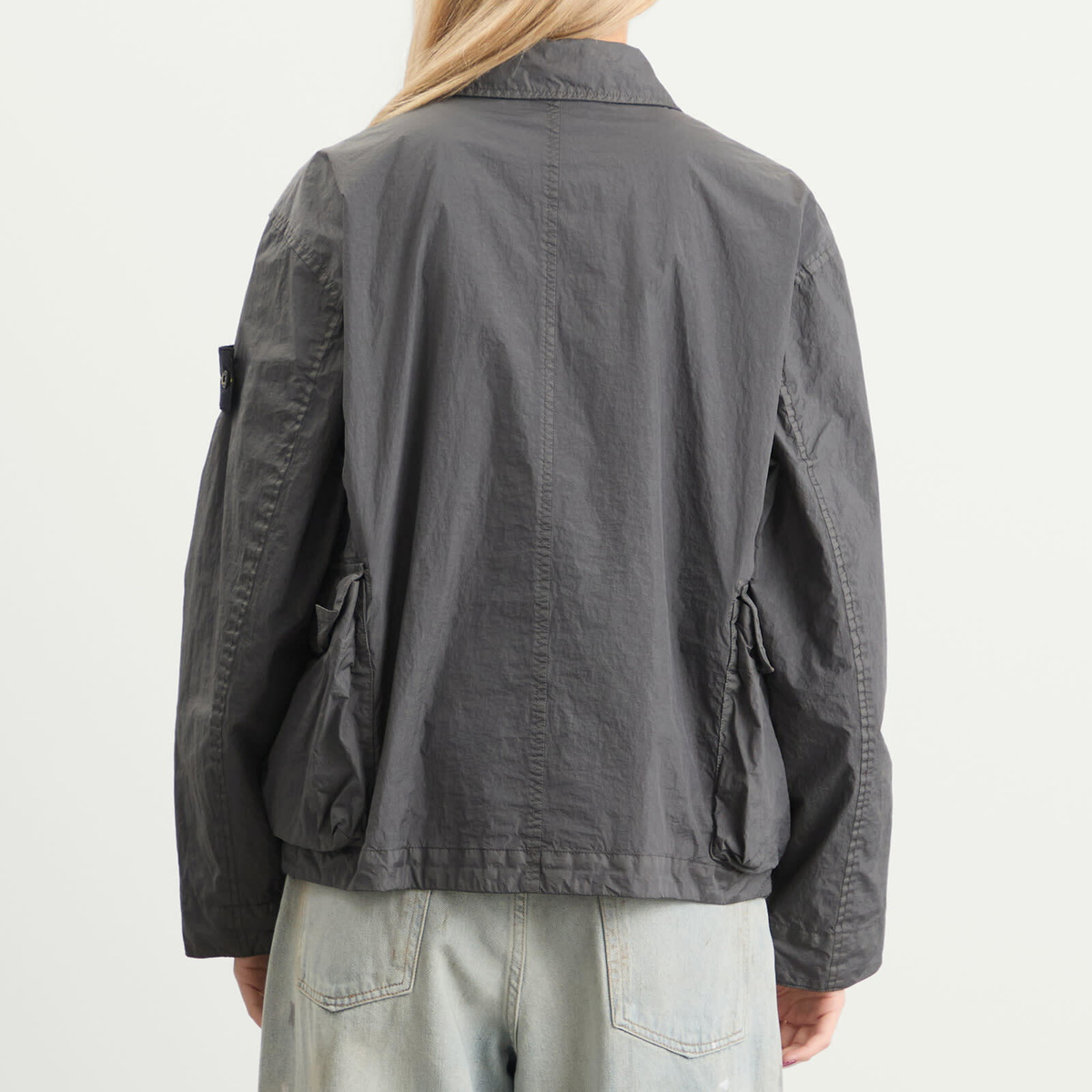 Stone Island Women's Crinkle Reps Jacket in Charcoal