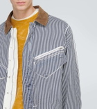 Ranra Galli striped cotton jacket