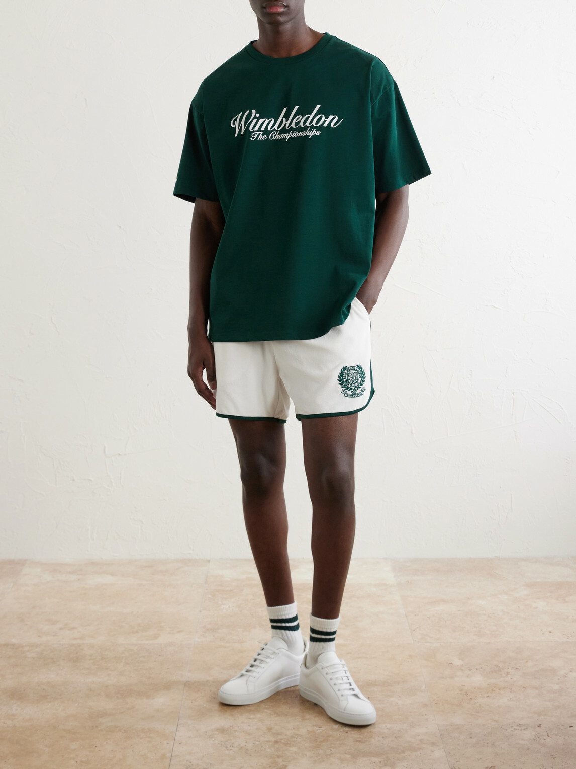 Polo Ralph Lauren - Wimbledon Logo-Printed Cotton-Jersey T-Shirt - Green