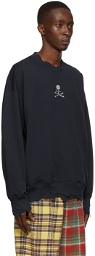 mastermind WORLD Navy Cotton Sweatshirt
